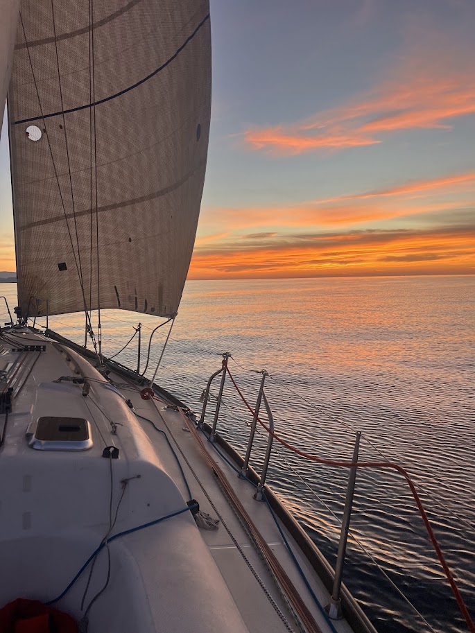 Sunset sailing